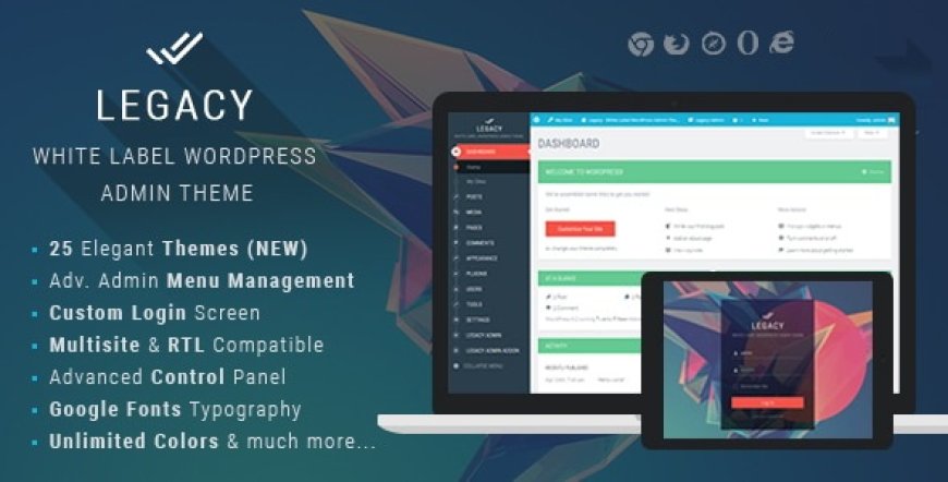 Legacy v9.7 - White label WordPress Admin Theme